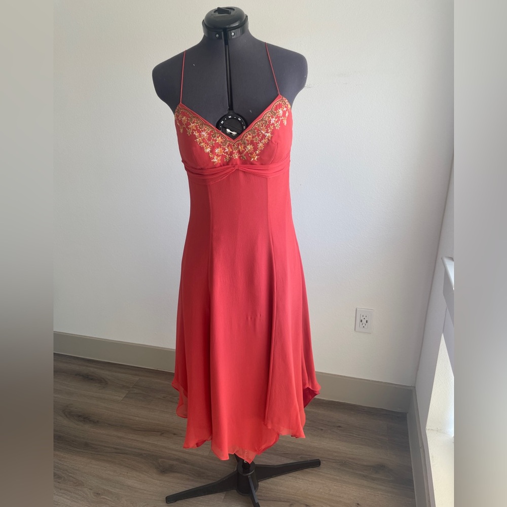 Laundry by Shelli Segal Scarlet Silk Gown